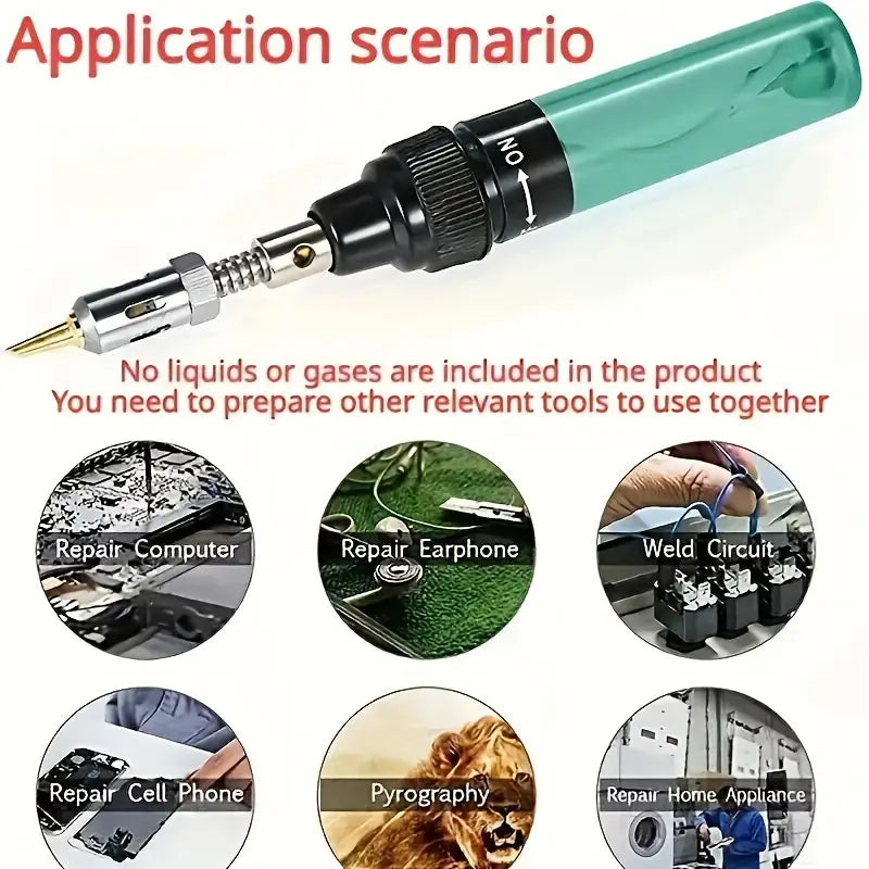 1pc, portable small gas soldering iron