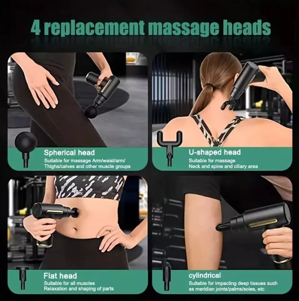 Massage Gun Deep Percussion Massager Muscle Vibration Relaxing Therapy Tissue